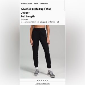 SOLD.    Lululemon joggers